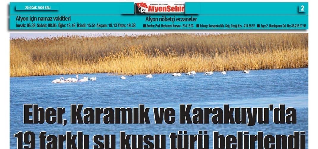 Basında Bölge Müdürlüğümüz 2026 Kış Ortası Su Kuşu Sayımı haberi