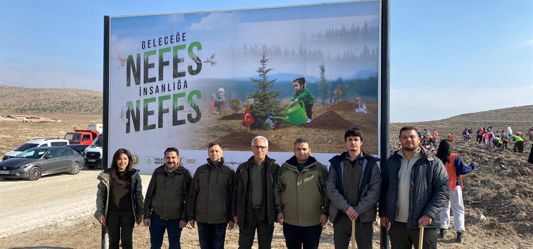 'Geleceğe Nefes, İnsanlığa Nefes' sloganıyla Milli Ağaçlandırma Gününe Bölge Müdürümüz Kemal CAN  katıldı.